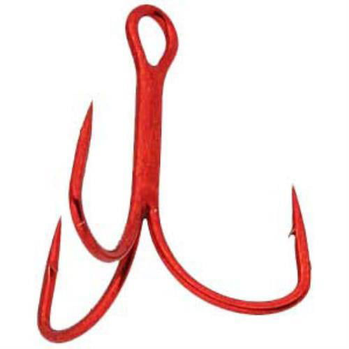 Flykee 5pcs High Carbon Steel Fishing Hooks Treble Barbed Winter ICES Fishing Treble Hooks Tackle 